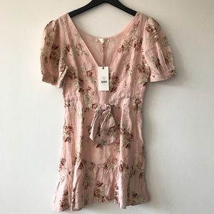 LoveShackFancy Pink Floral Lena Dress
